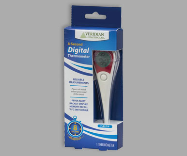60 second Digital Thermometer - Veridian - King's Pharmacy